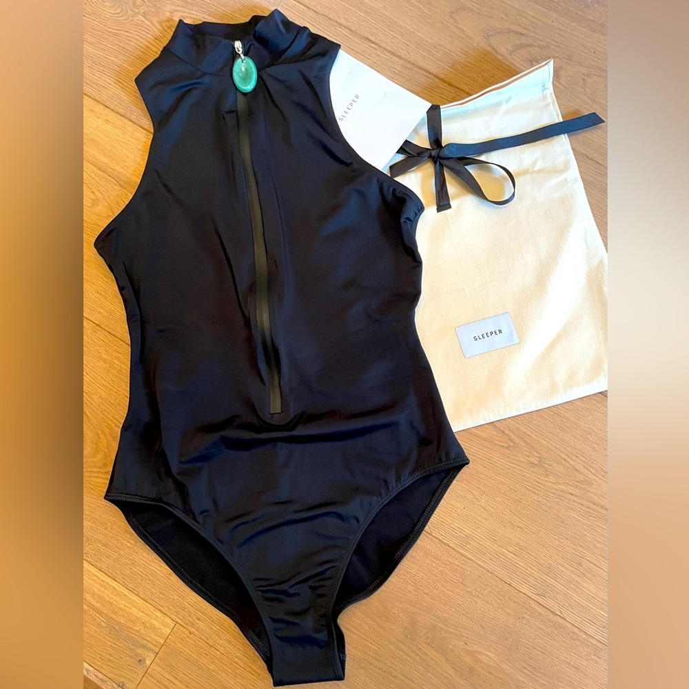Sleeper one piece surfer style swimsuit